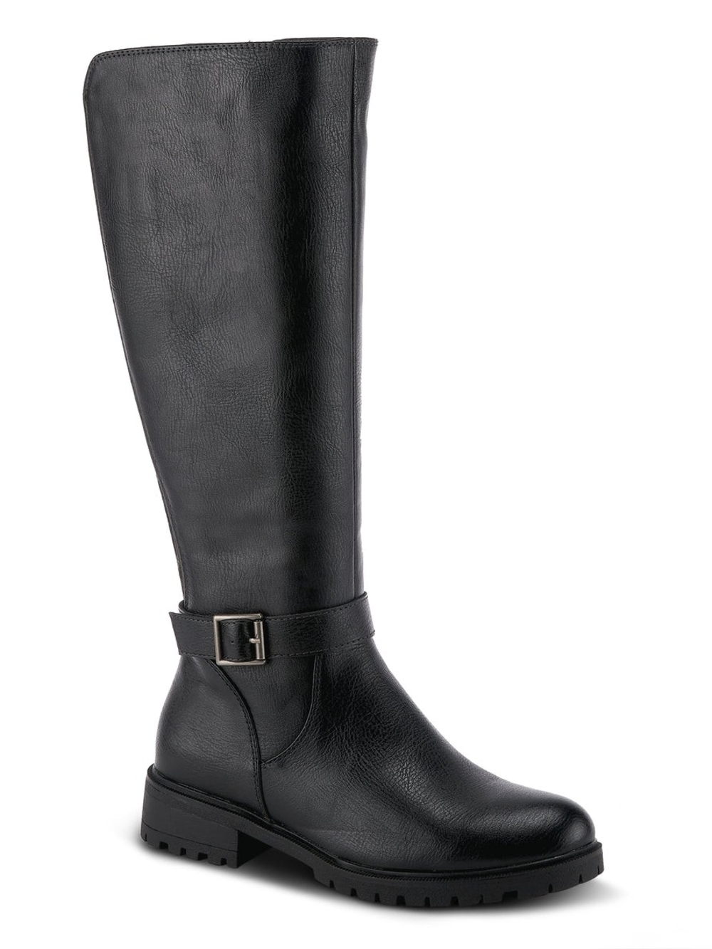Patrizia Obelia Black Calf Knee High Riding Boots EU 42 US 10/10.5